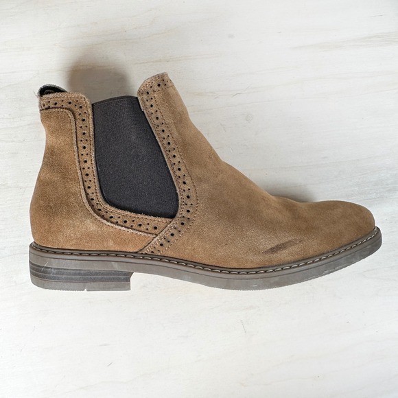 Bruno Marc Mens Chelsea‎ Boots Tan Suede Pull On Shoes 7.5 - Picture 7 of 9